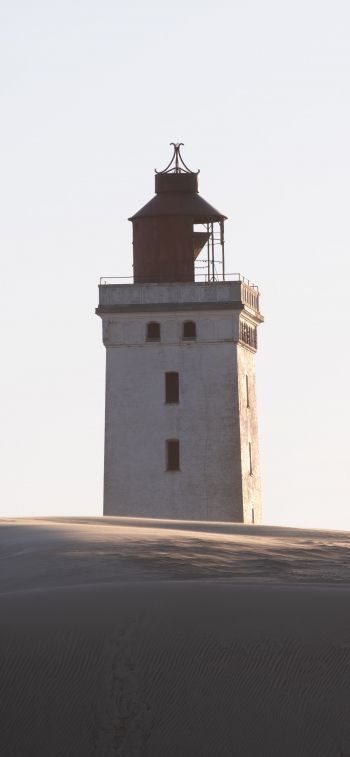 Lighthouse Rubjerg Knude, Denmark Wallpaper 1284x2778