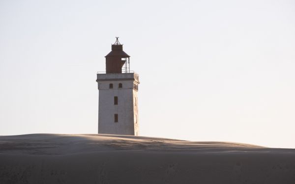 Lighthouse Rubjerg Knude, Denmark Wallpaper 1920x1200