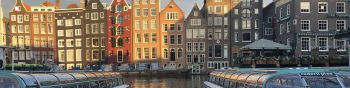 Amsterdam, The Netherlands Wallpaper 1590x400