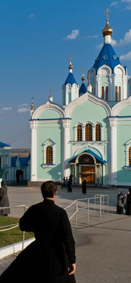 Обои 828x1792 русская церковь, православие