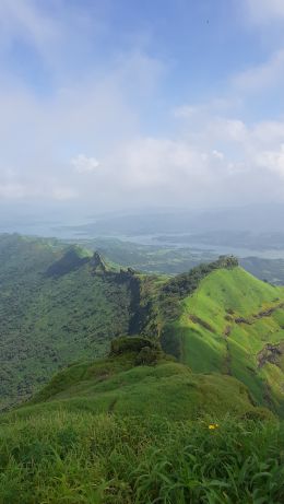 green mountains, mountain range Wallpaper 640x1136