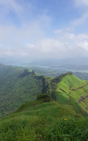 green mountains, mountain range Wallpaper 1200x1920