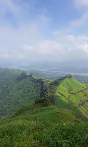 green mountains, mountain range Wallpaper 1200x2000