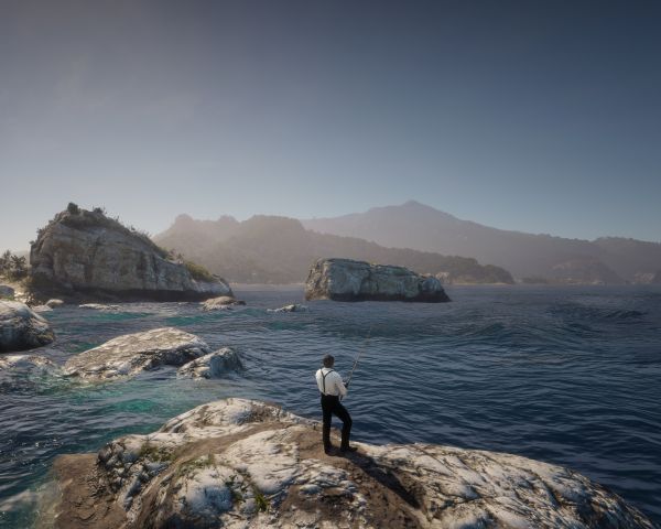 Red Dead Redemption 2, sea, fishing Wallpaper 1280x1024