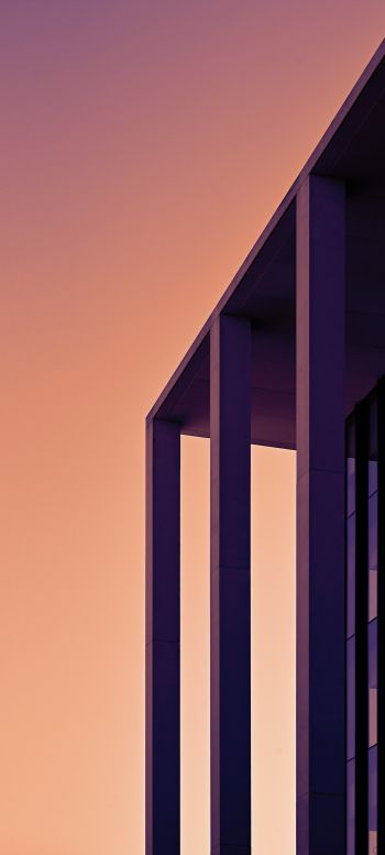 USA, modern building Wallpaper 1440x3200