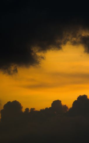 clouds, sunset Wallpaper 800x1280