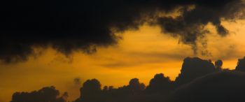 clouds, sunset Wallpaper 3440x1440