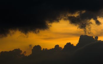 clouds, sunset Wallpaper 2560x1600