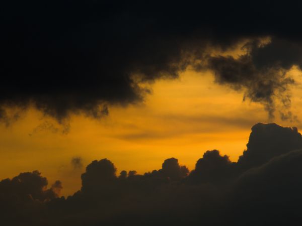 clouds, sunset Wallpaper 1024x768