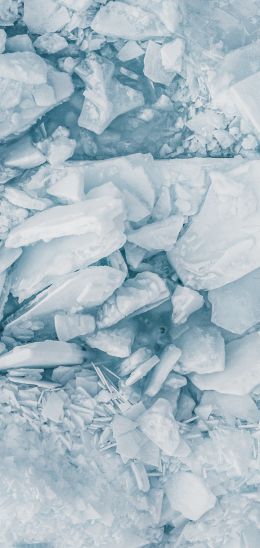 white ice, melting ice Wallpaper 1080x2280