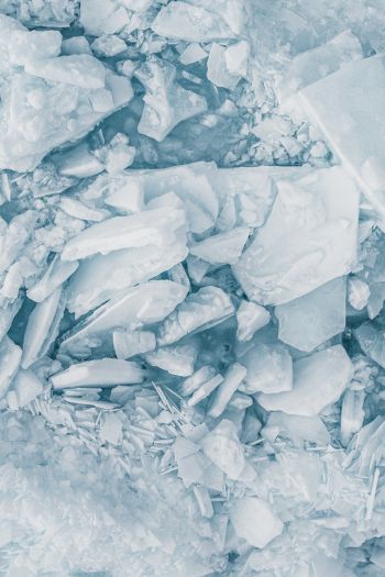 Обои 640x960 белоснежный лед, таяние льда