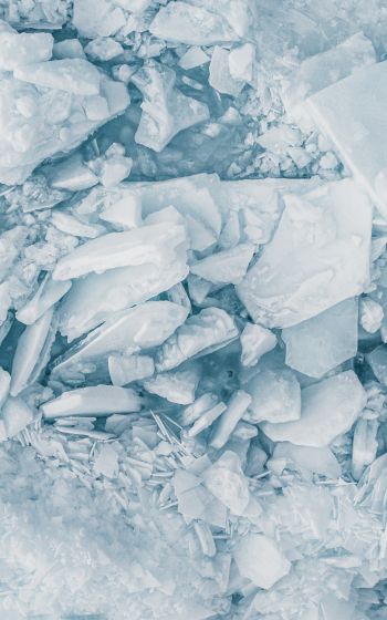 Обои 800x1280 белоснежный лед, таяние льда