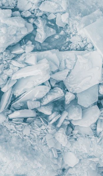 Обои 600x1024 белоснежный лед, таяние льда