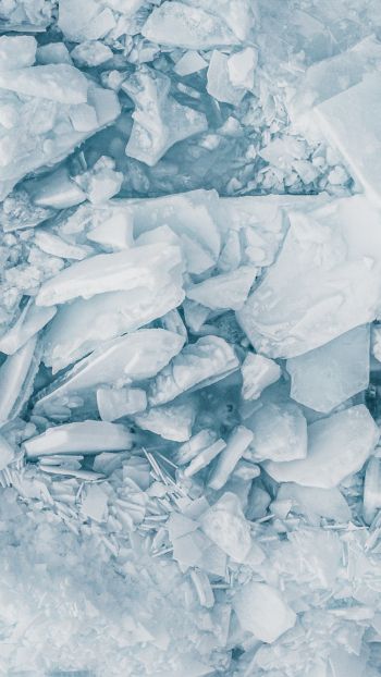 Обои 720x1280 белоснежный лед, таяние льда