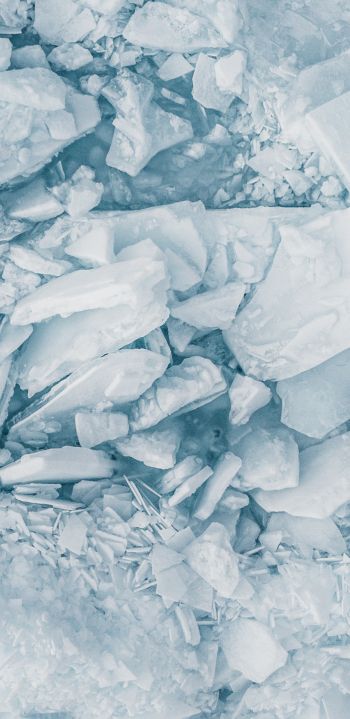 Обои 1080x2220 белоснежный лед, таяние льда