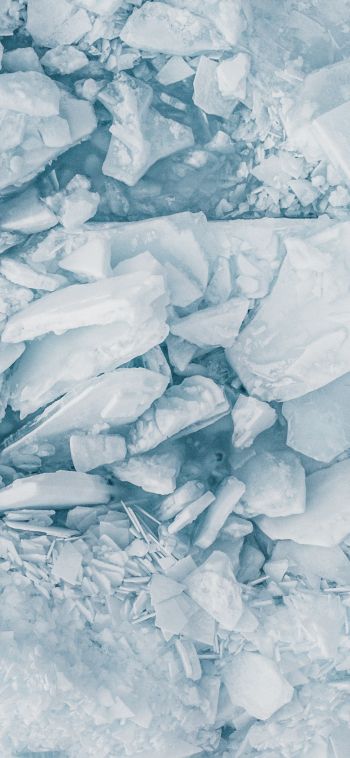 Обои 1080x2340 белоснежный лед, таяние льда