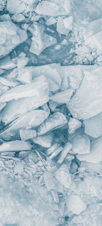 Обои 1080x2400 белоснежный лед, таяние льда