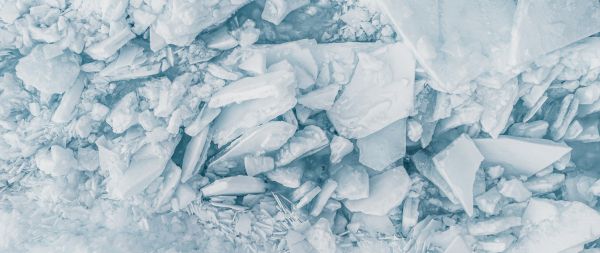 white ice, melting ice Wallpaper 2560x1080