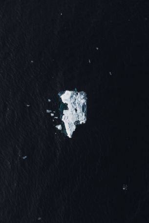 lone iceberg, ice Wallpaper 2667x4000