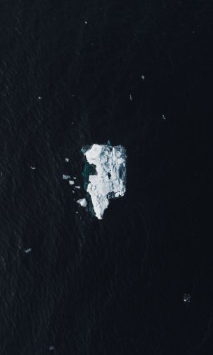 Обои 1200x2000 одинокий айсберг, лед
