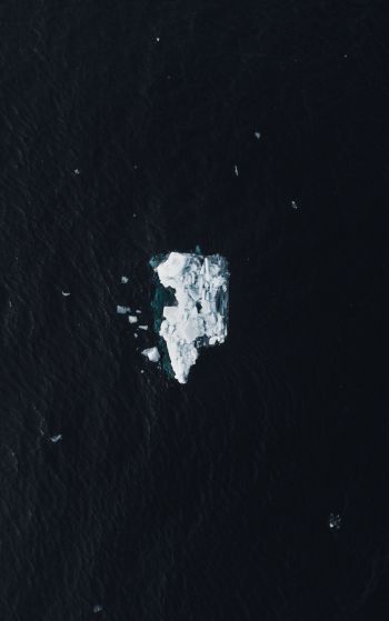 lone iceberg, ice Wallpaper 1752x2800