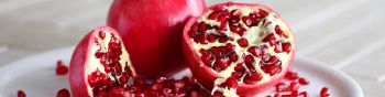 pomegranate, berry Wallpaper 1590x400