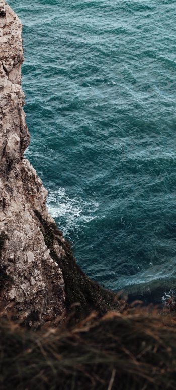 Etretat, France, cliff Wallpaper 1440x3200