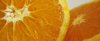 Обои 3440x1440 апельсин, фрукт