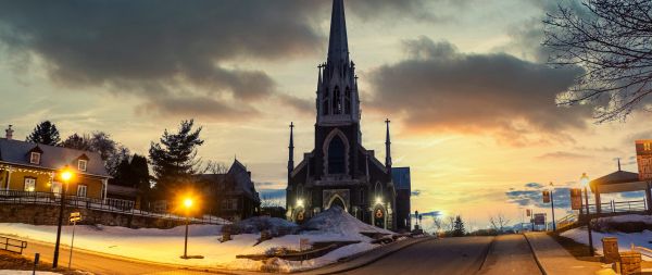 church, chapel Wallpaper 2560x1080