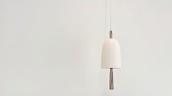 white interior, white lamp Wallpaper 3840x2160