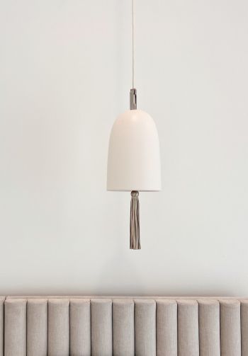 white interior, white lamp Wallpaper 1640x2360
