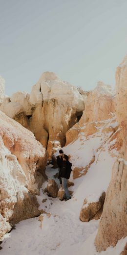 scale, snow, hiking Wallpaper 720x1440