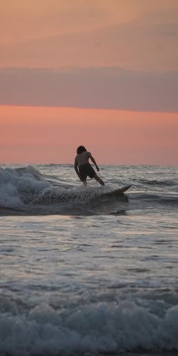 sea, surfer, rest Wallpaper 720x1440