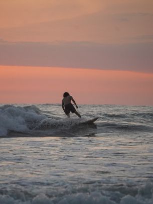 sea, surfer, rest Wallpaper 2048x2732