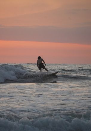 sea, surfer, rest Wallpaper 1668x2388