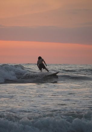 sea, surfer, rest Wallpaper 1640x2360