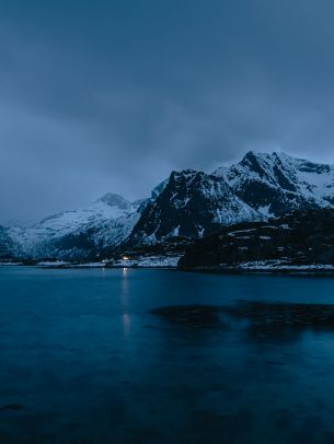 Lofoten Islands, Norway, mountains Wallpaper 1668x2224