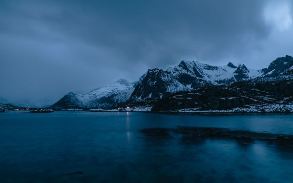 Lofoten Islands, Norway, mountains Wallpaper 1920x1200