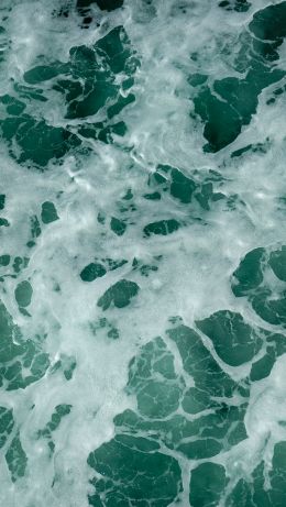 water, waves, foam Wallpaper 640x1136