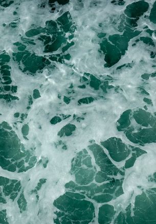 water, waves, foam Wallpaper 1668x2388