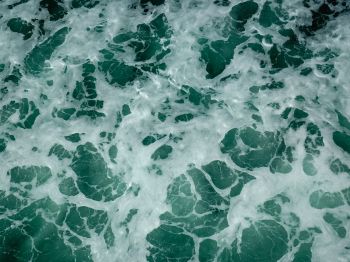 water, waves, foam Wallpaper 1024x768