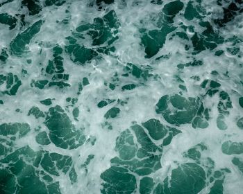 water, waves, foam Wallpaper 1280x1024