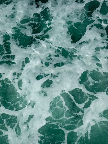 water, waves, foam Wallpaper 1668x2224