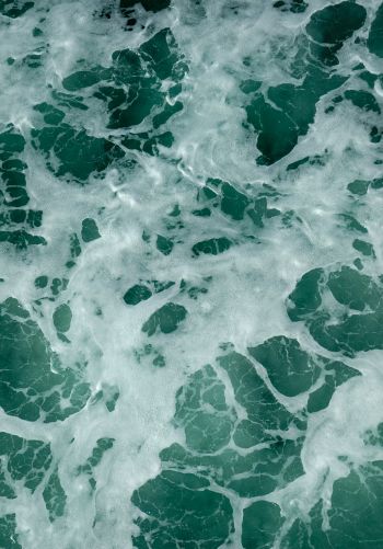water, waves, foam Wallpaper 1668x2388