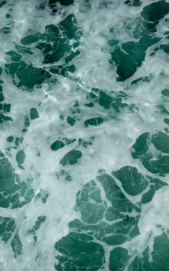 water, waves, foam Wallpaper 800x1280