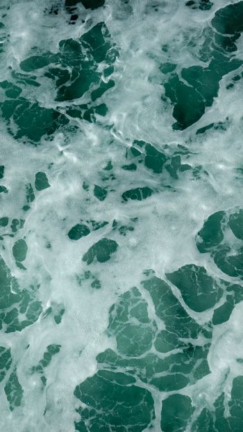 water, waves, foam Wallpaper 640x1136