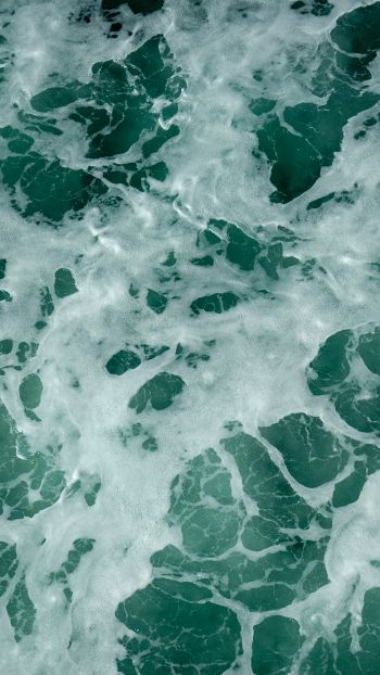 water, waves, foam Wallpaper 720x1280
