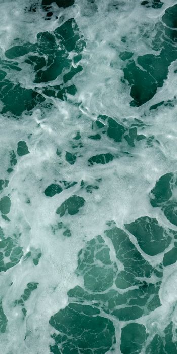 water, waves, foam Wallpaper 720x1440
