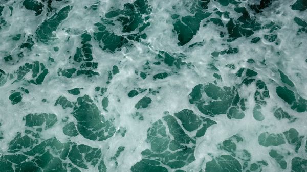 water, waves, foam Wallpaper 1280x720