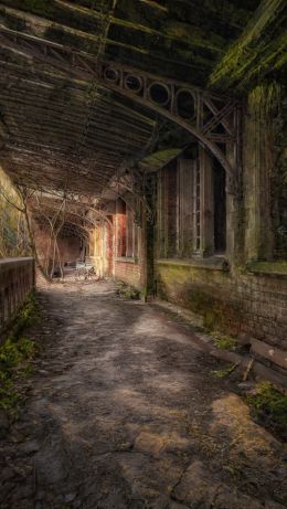 abandoned building, old age Wallpaper 640x1136